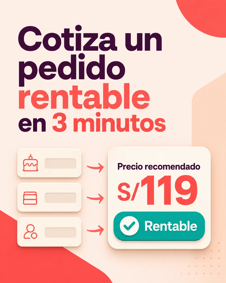 Cotización con precio recomendado y estado rentable